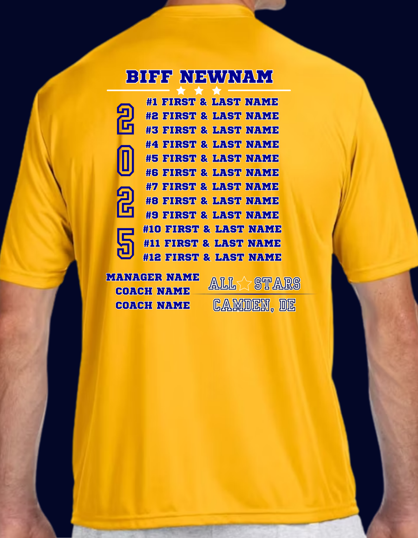 Biff Newnam -Blue T-Shirt
