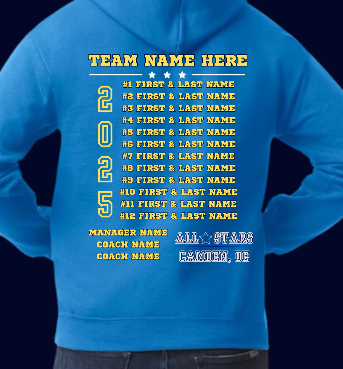 Baseball Team Hoodie