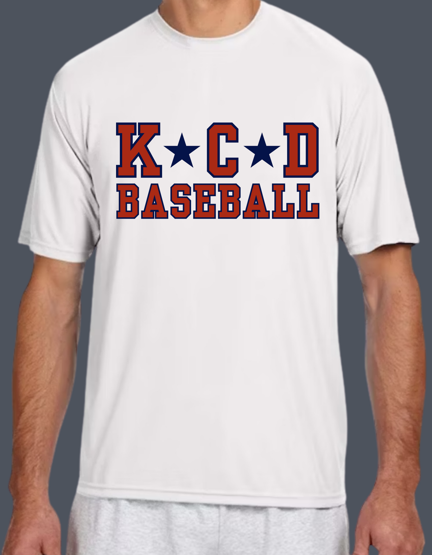 KCD Baseball Drifit White