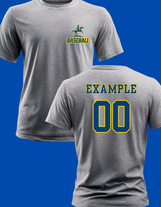 Personalized Riders Baseball Tee